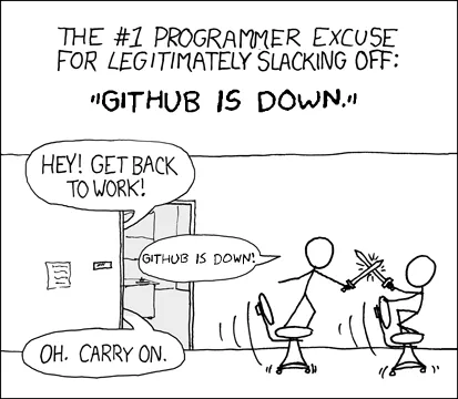 github is down ! ok carry on
